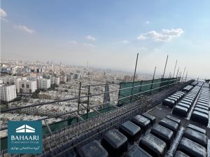 سقف طبقه پنجم در پروژه باغ مینو